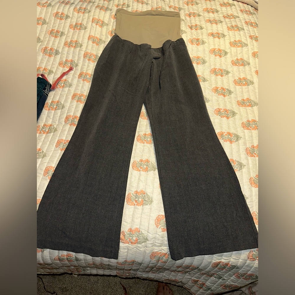 Gray Petite Large Maternity Pants. MUST BE BUNDLED